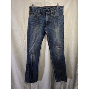 Banana Republic Straight Jeans Men Blue Denim 32x32 Medium Wash Classic Fit